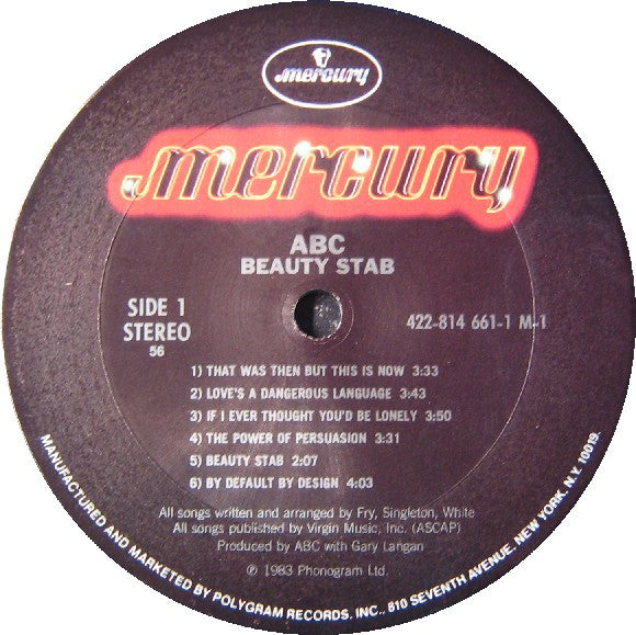 ABC : Beauty Stab (LP,Album)