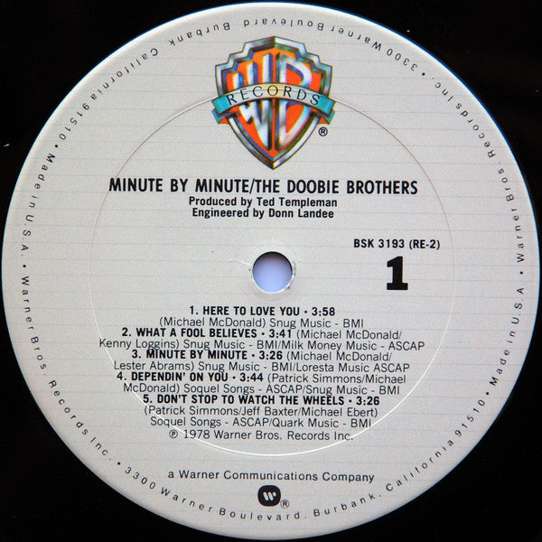 Doobie Brothers, The : Minute By Minute (LP,Album)