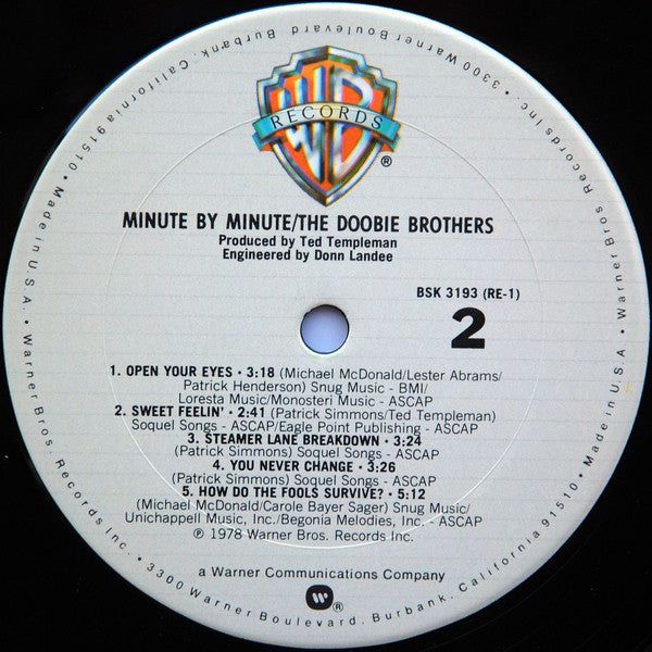 Doobie Brothers, The : Minute By Minute (LP,Album)