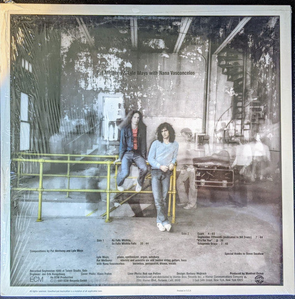 Pat Metheny & Lyle Mays : As Falls Wichita, So Falls Wichita Falls (LP,Album)