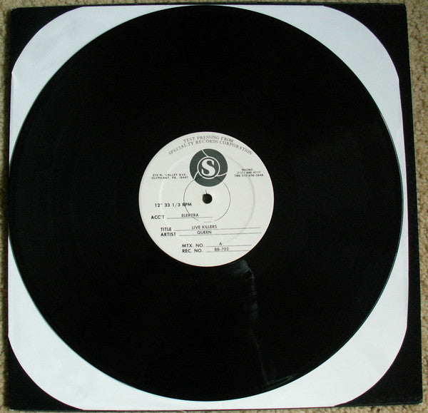 Queen : Live Killers (LP,Album,Test Pressing)