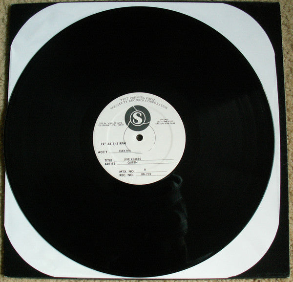 Queen : Live Killers (LP,Album,Test Pressing)