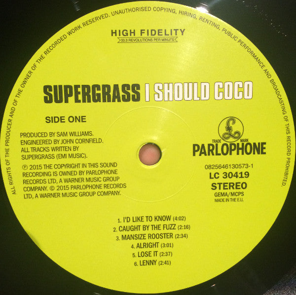 Supergrass : I Should Coco (LP,Album,Reissue,Remastered)