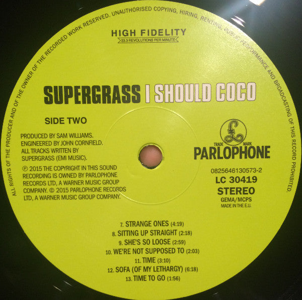 Supergrass : I Should Coco (LP,Album,Reissue,Remastered)