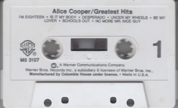 Alice Cooper : Greatest Hits (Compilation,Club Edition)