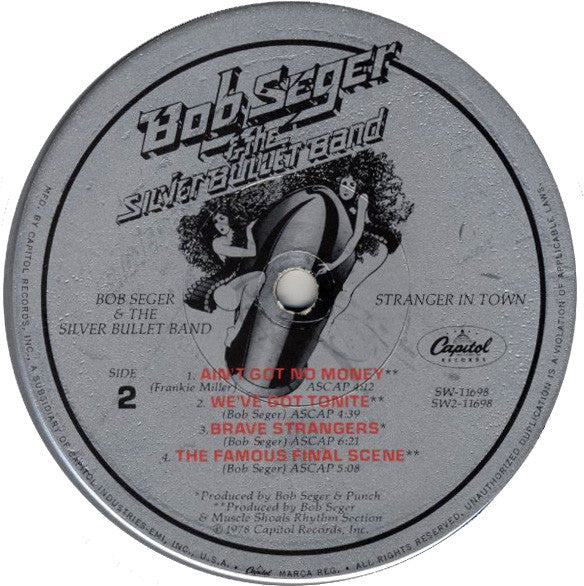 Bob Seger And The Silver Bullet Band : Stranger In Town (LP,Album)