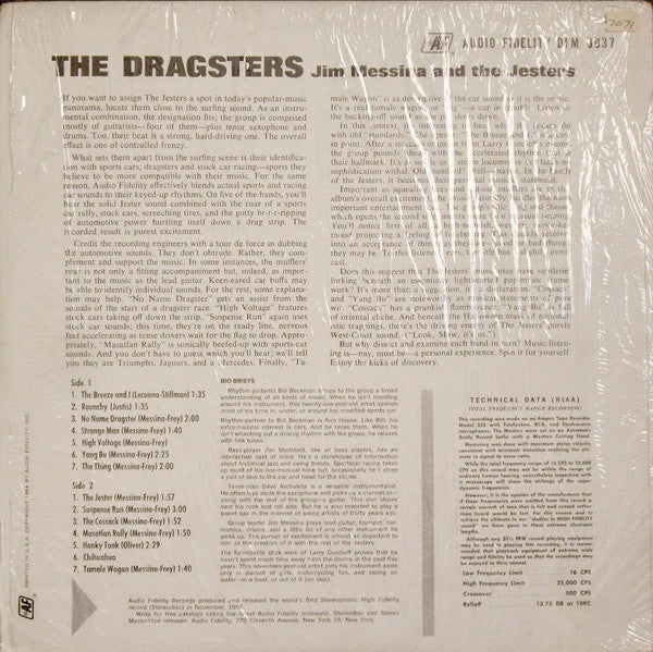 Jim Messina & His Jesters : The Dragsters (LP,Album,Mono)