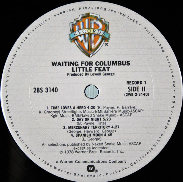Little Feat : Waiting For Columbus (LP,Album,Club Edition,Reissue)