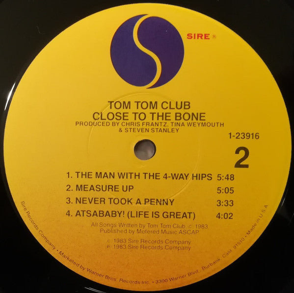 Tom Tom Club : Close To The Bone (LP,Album)