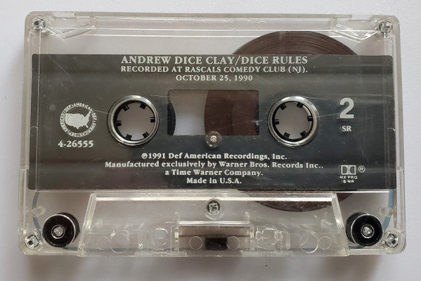 Andrew "Dice" Clay : Dice Rules (Live At Madison Square Garden And Other Jernts) (Album)