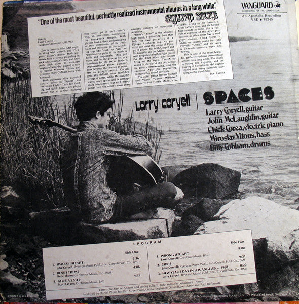 Larry Coryell : Spaces (LP,Album,Reissue)