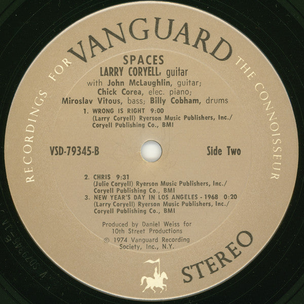 Larry Coryell : Spaces (LP,Album,Reissue)