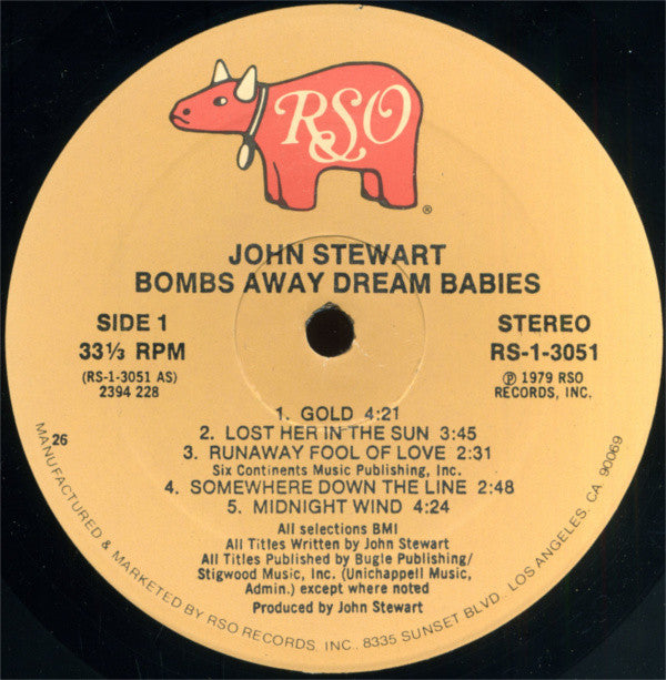 John Stewart (2) : Bombs Away Dream Babies (LP,Album,Stereo)