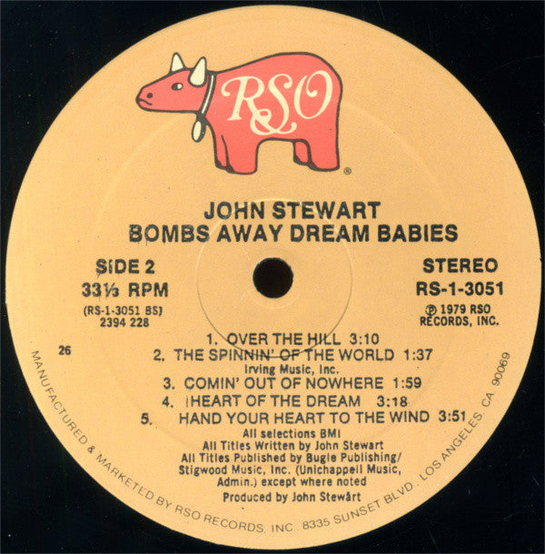 John Stewart (2) : Bombs Away Dream Babies (LP,Album,Stereo)
