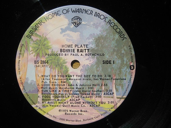 Bonnie Raitt : Home Plate (LP,Album)