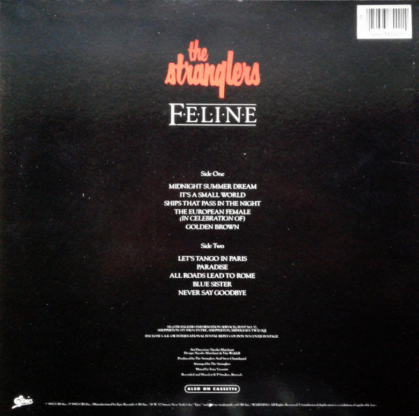 Stranglers, The : Feline (LP,Album)