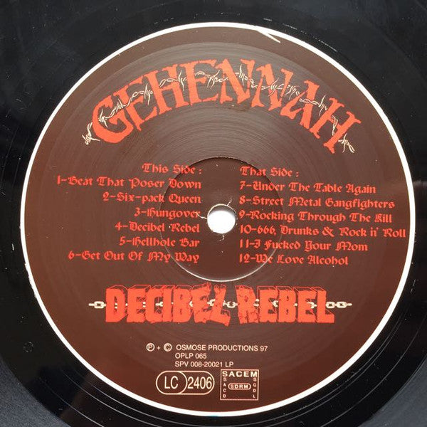 Gehennah : Decibel Rebel ()