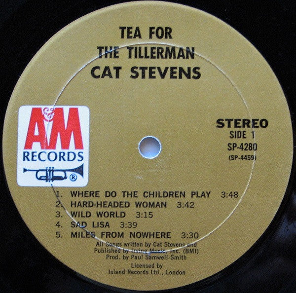 Cat Stevens : Tea For The Tillerman (LP,Album,Stereo)