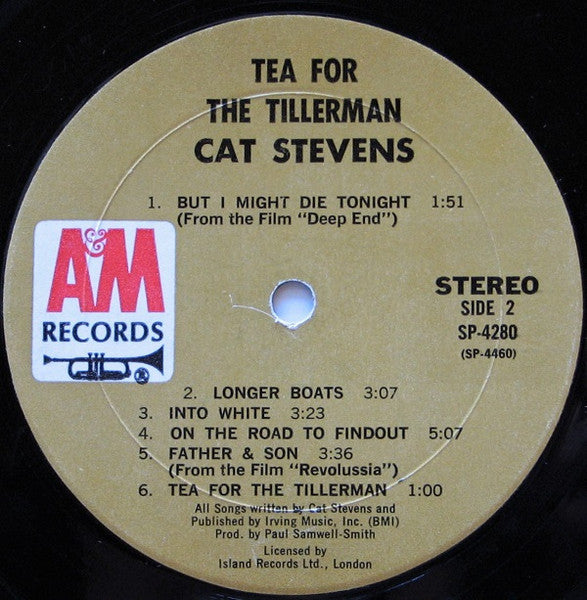 Cat Stevens : Tea For The Tillerman (LP,Album,Stereo)