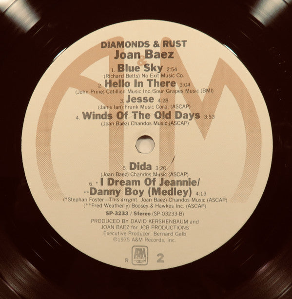Joan Baez : Diamonds & Rust (LP,Album,Reissue)