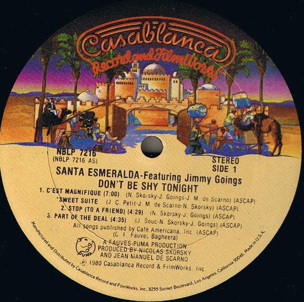 Santa Esmeralda Featuring Jimmy Goings : Don't Be Shy Tonight (LP,Album,Stereo)