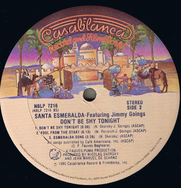 Santa Esmeralda Featuring Jimmy Goings : Don't Be Shy Tonight (LP,Album,Stereo)