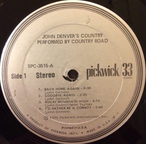 Country Road : John Denver's Country (LP,Album)