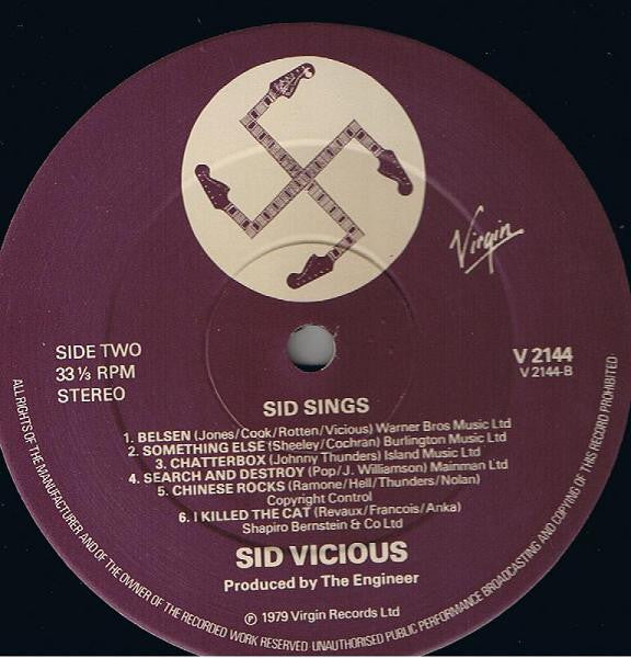 Sid Vicious : Sid Sings (LP,Album)