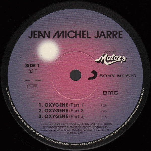 Jean-Michel Jarre : Oxygene (LP,Album,Reissue,Remastered)