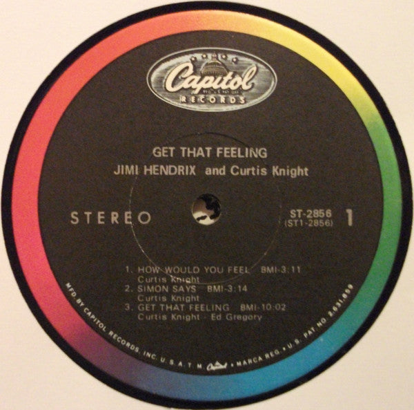 Jimi Hendrix And Curtis Knight : Get That Feeling (LP,Album,Stereo)