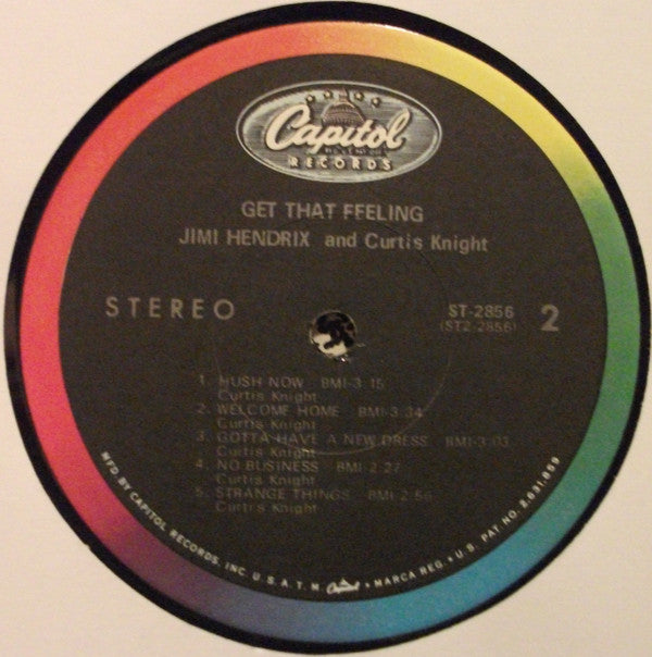 Jimi Hendrix And Curtis Knight : Get That Feeling (LP,Album,Stereo)