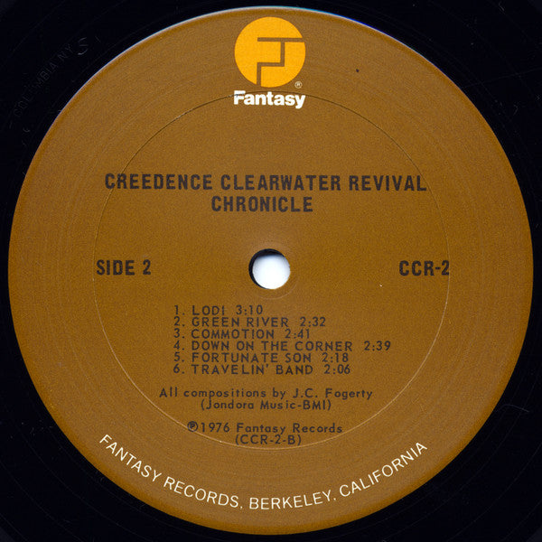 Creedence Clearwater Revival Featuring John Fogerty : Chronicle - The 20 Greatest Hits (LP,Compilation)