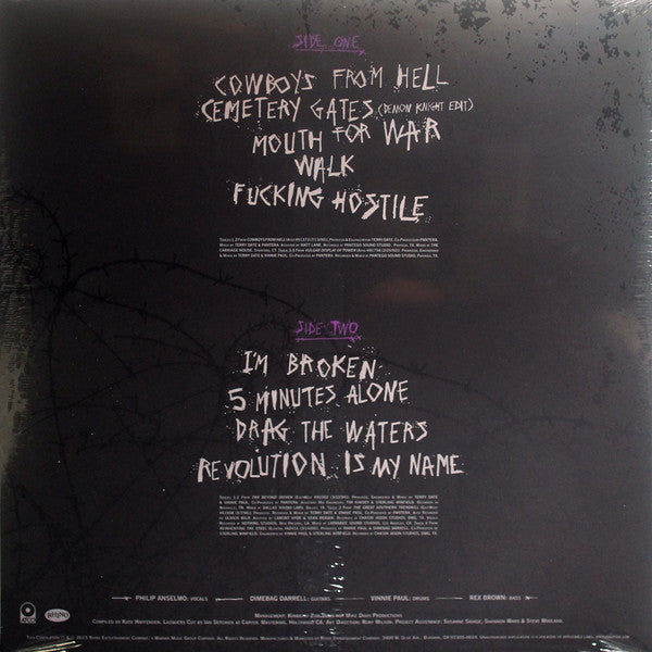 Pantera : History Of Hostility (LP,Compilation)