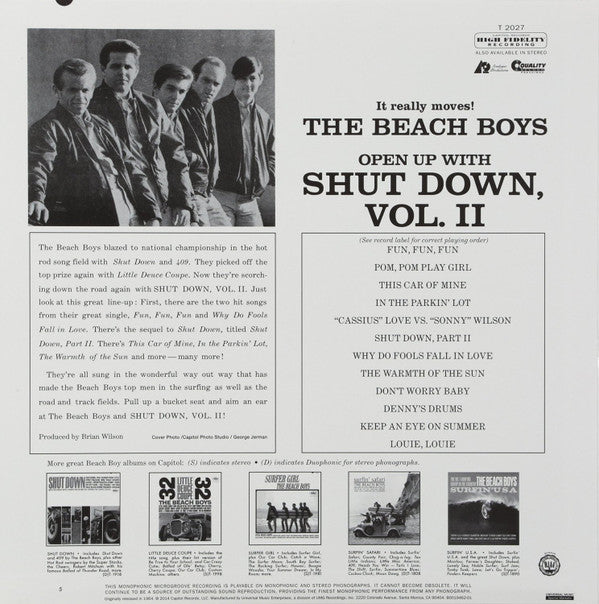 Beach Boys, The : Shut Down Volume 2 (LP,Album,Reissue,Stereo)