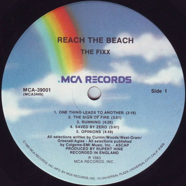 Fixx, The : Reach The Beach (LP,Album)