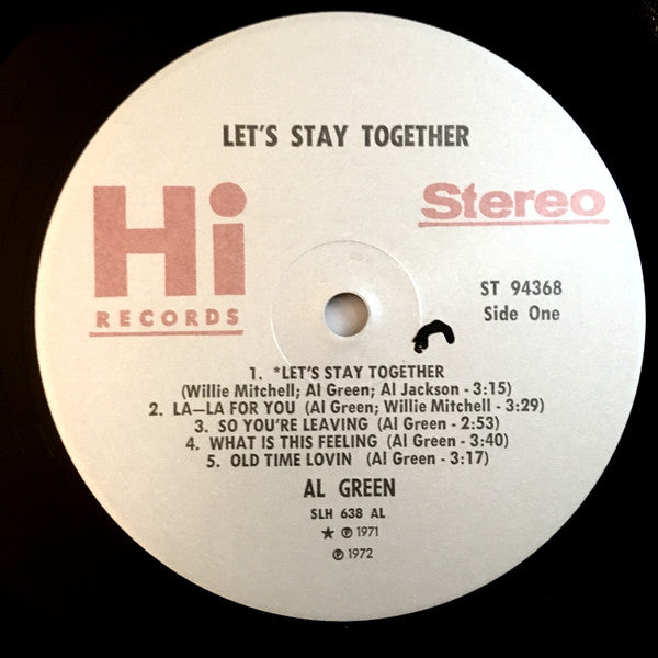 Al Green : Let's Stay Together (LP,Album,Club Edition)