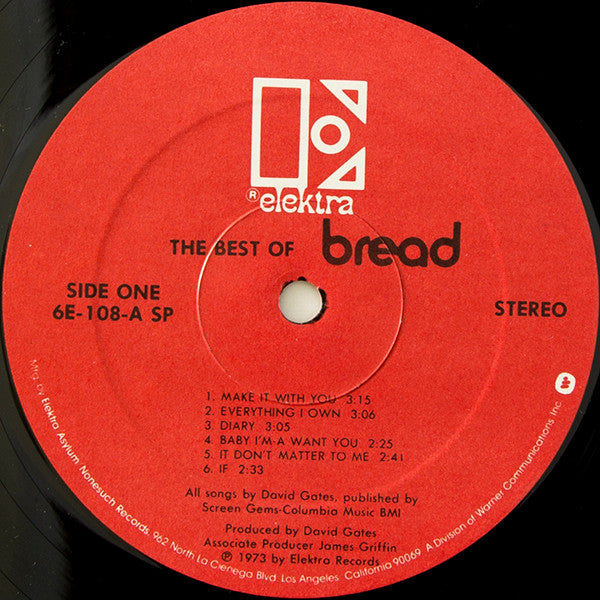 Bread : The Best Of Bread (LP,Compilation,Reissue)