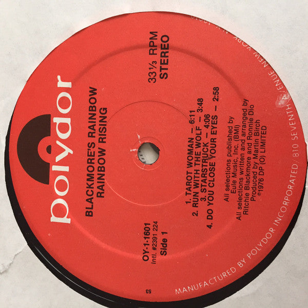 Rainbow : Rainbow Rising (LP,Album,Stereo)