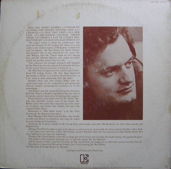 Harry Chapin : Short Stories (LP,Album)