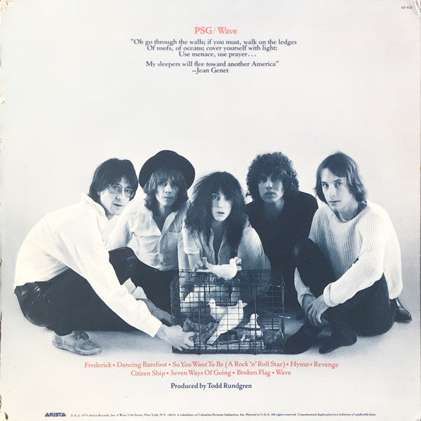 Patti Smith Group : Wave (LP,Album,Stereo)