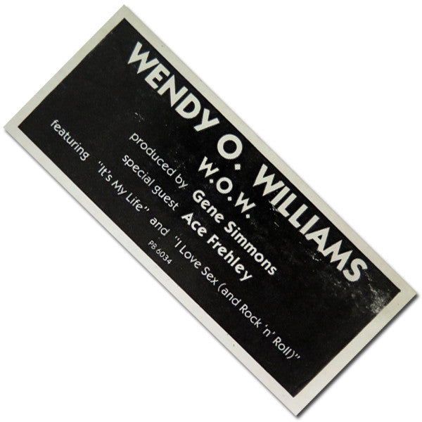 Wendy O. Williams : WOW (LP,Album,Stereo)