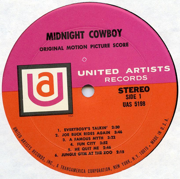Various : Midnight Cowboy (Original Motion Picture Score) (LP,Album,Stereo)