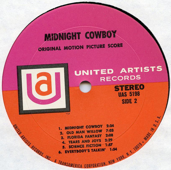 Various : Midnight Cowboy (Original Motion Picture Score) (LP,Album,Stereo)