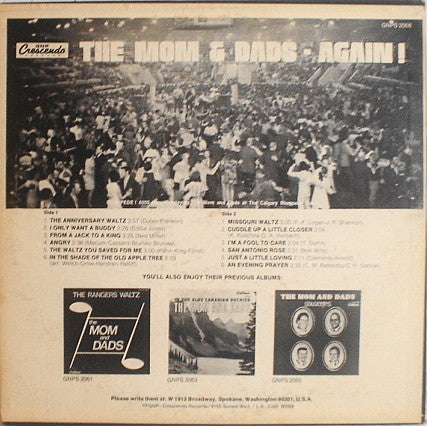 Mom And Dads, The : Again! (LP,Album,Stereo)
