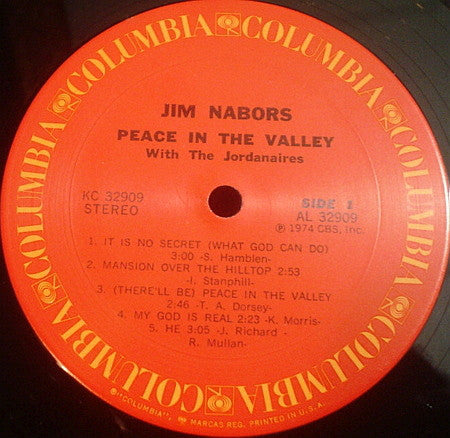 Jim Nabors : Peace In The Valley (LP,Album,Stereo)