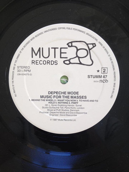 Depeche Mode : Music For The Masses (LP,Album,Stereo)