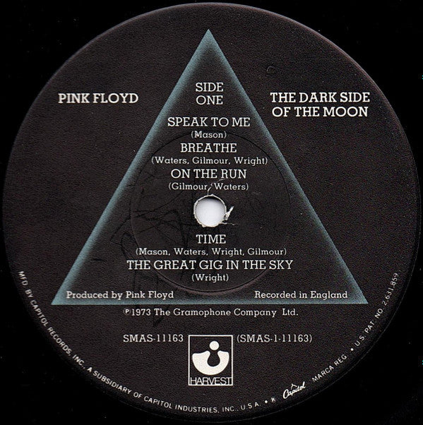 Pink Floyd : The Dark Side Of The Moon (LP,Album,Stereo)