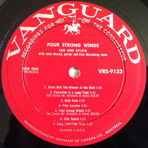 Ian & Sylvia : Four Strong Winds (LP,Album,Mono)