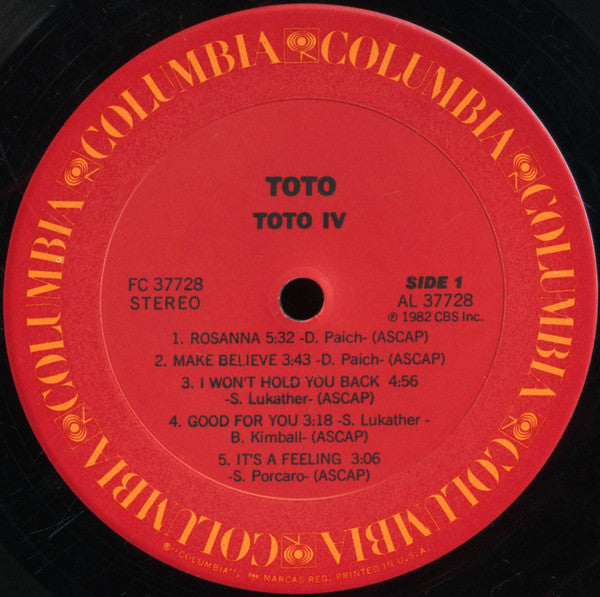 Toto : Toto IV (LP,Album)