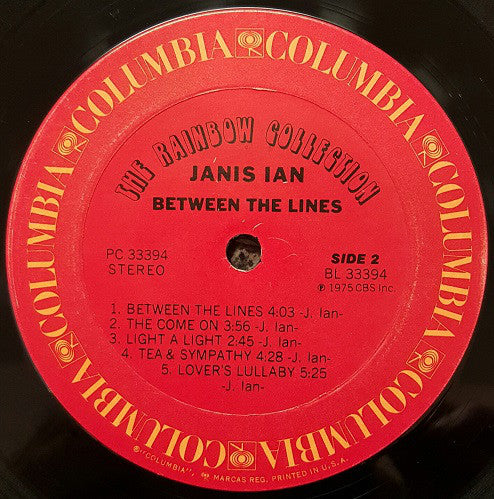 Janis Ian : Between The Lines (LP,Album)